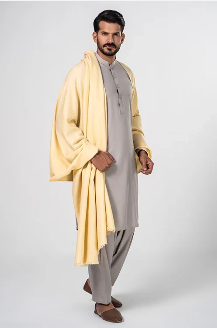 Heritage Wool Shawl | Cream