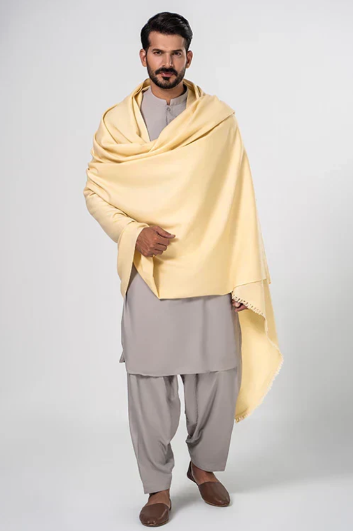 Heritage Wool Shawl | Cream
