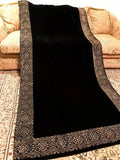 Women Velvet Shawal Straight Design Diffo